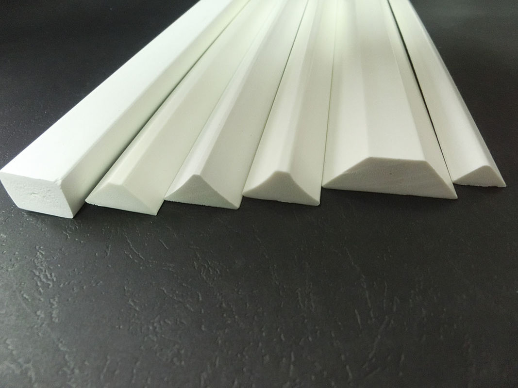 PVC Material Foam Chamer Plastic Extrusion Profiles Fire Resistant