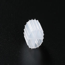 High Efficiency Biofilm Carrier MBBR Filter Media 11mm X 7mm Size And White Color