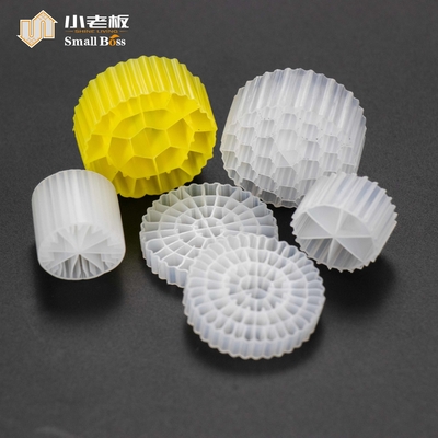 Buy PE38 Moving Bed Biofilm Reactor White Natural Color Virgin HDPE Material Mbbr Carrier online manufacture