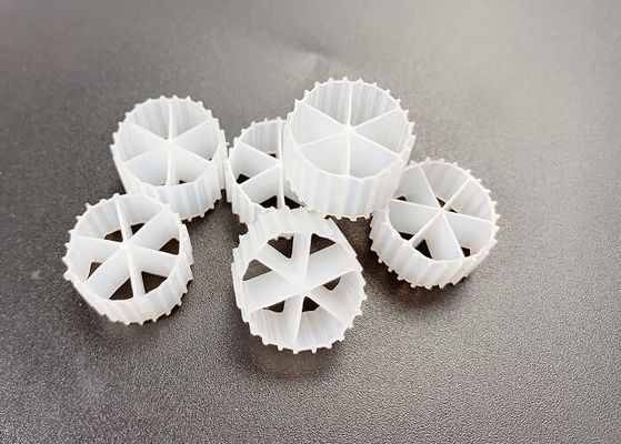 Buy Big Surface Area PE04 Virgin HDPE White Color Mbbr Biocell Filter Media 800m2/M3 online manufacture