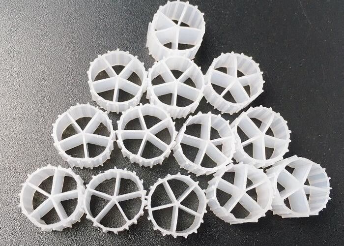MBBR Ball Shock Plastic Filter Media BOD / COD And Nitrogen Removal