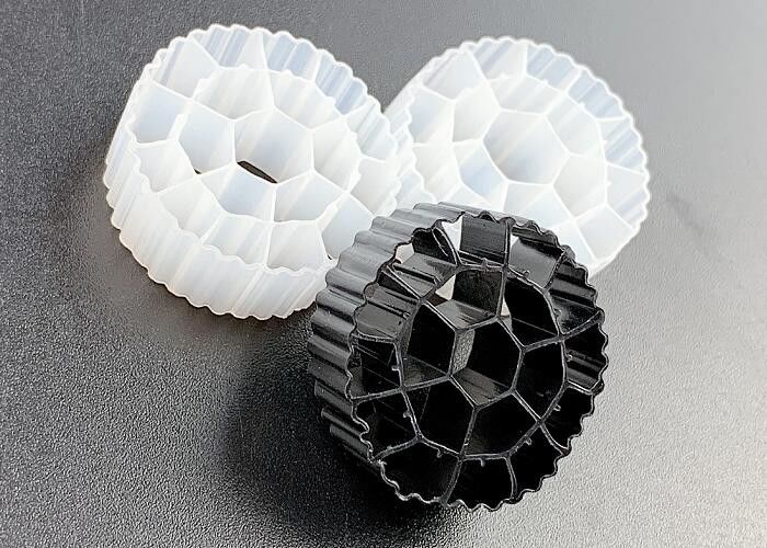 White Color Virgin PE Mbbr Carrier Media For IFAS Process Requirement