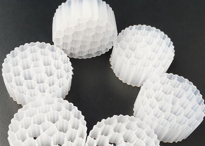 Activecell Biotube MBBR Plastic Filter Media White Color 800m2/M3