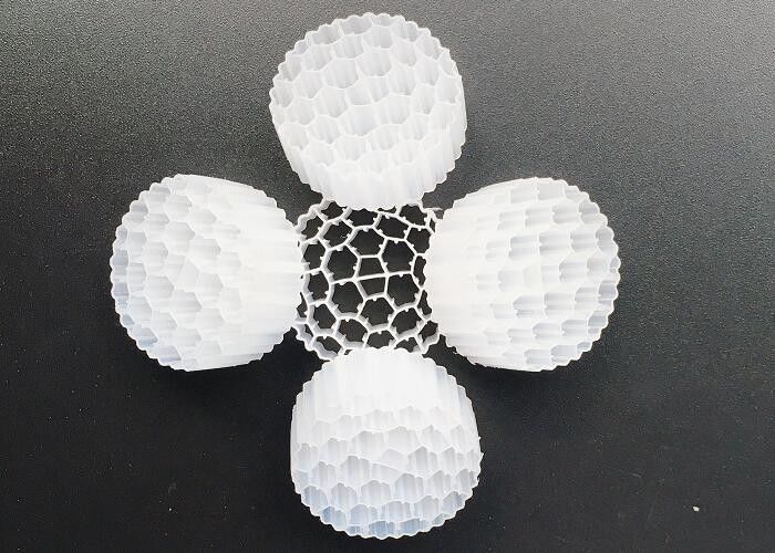 Activecell Biotube MBBR Plastic Filter Media White Color 800m2/M3