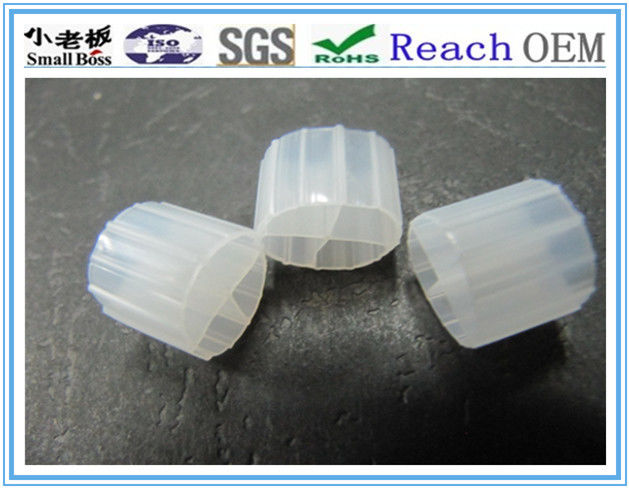 HIPS White Color Plastic Bio Media , Moving Bed Biofilter 12*9mm Size