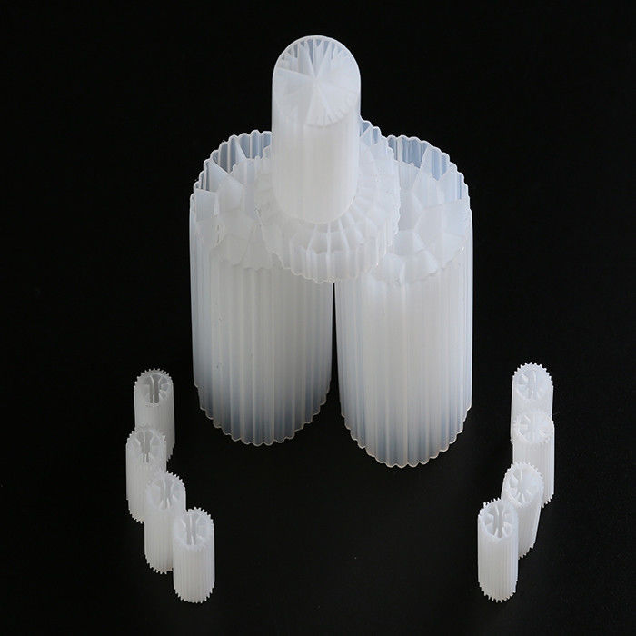 Long Life Span MBBR Filter Media 4 Holes Environmental Friendly