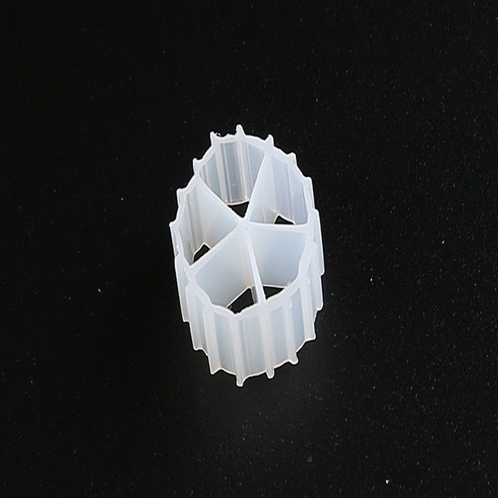 Natural Color MBBR Filter Media  And Virgin HDPE Material MBBR Bio Media For RAS 10*7mm
