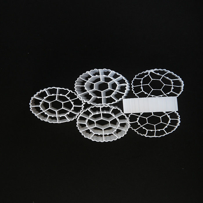 25mm X 10mm  Size Plastic Filter Media Virgin HDPE Material MBBR Bio Balls