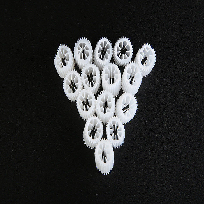 MBBR HIPS Material Plastic Filter Media With Size 5mm X 10mm And White Color