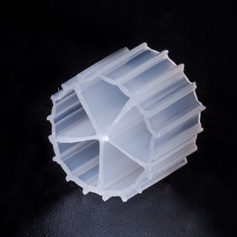 10*7mm MBBR Filter Media Virgin HDPE Material White Color Bio Medias For Water Treatment