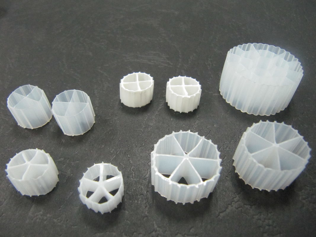 Virgin HDPE Material White Color MBBR Filter Bio Medias For Water Treatment