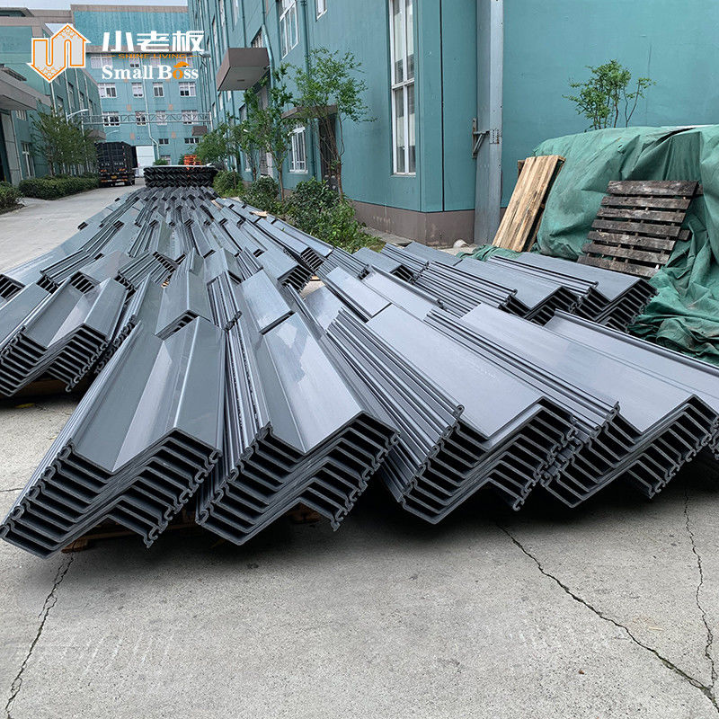 PVC Z Type Vinyl Sheet Piling For Retaining Wall Construction
