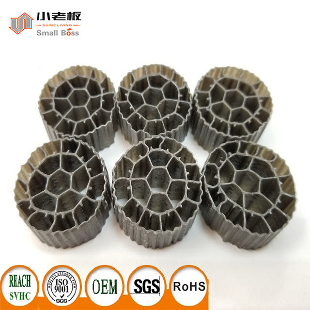 25mm x 12mm Colorful MBBR Filter Media HDPE Material PE06 Bio Media