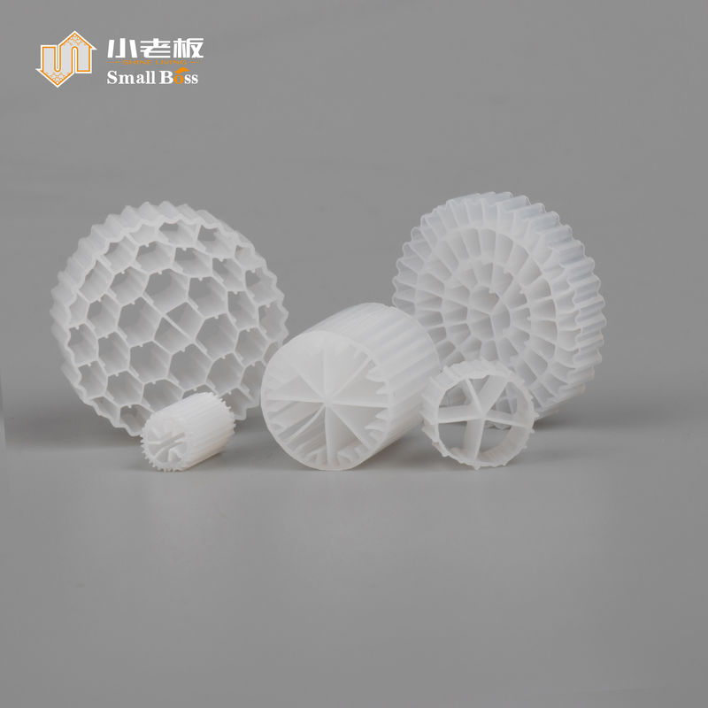White 25*10mm Fab Bio Filer Media 800m2/m3 Ifas Process Wwtp A/o