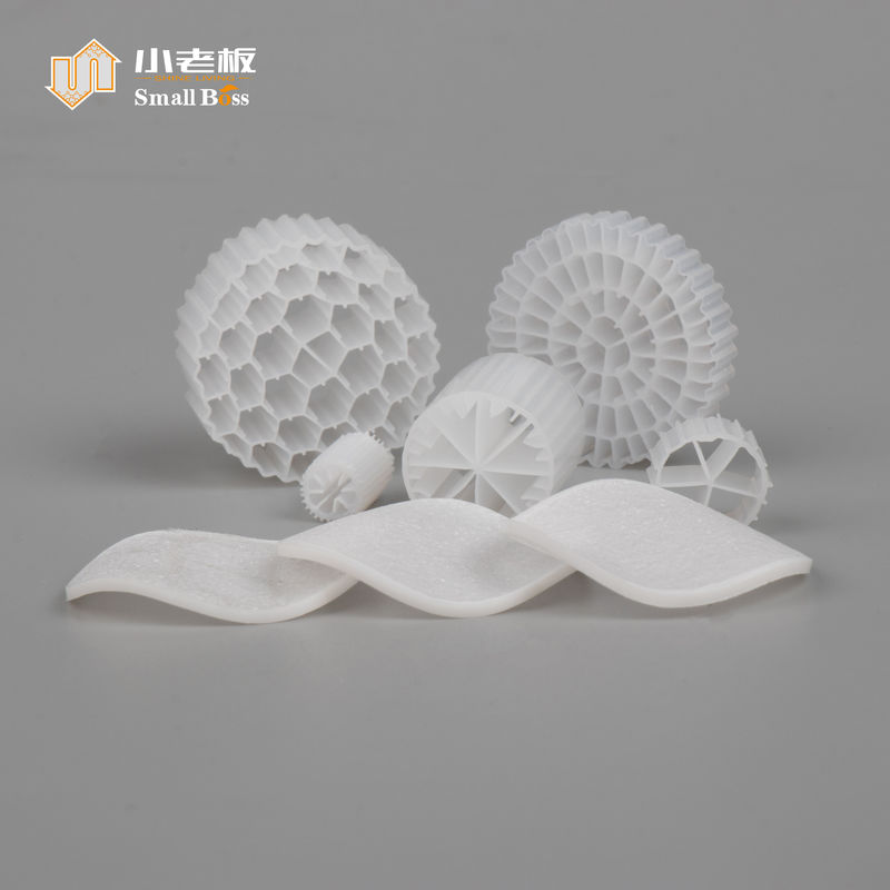 White 25*10mm Fab Bio Filer Media 800m2/m3 Ifas Process Wwtp A/o