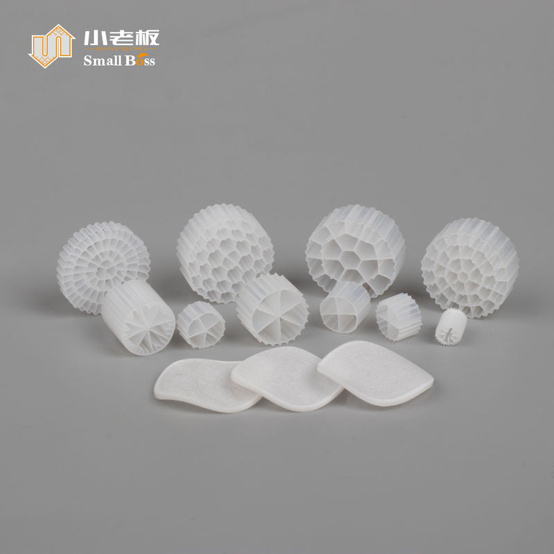 PE38 PE Plastic Material FDA Audit 800m2/m3 Mbbr Biofilter Carrier