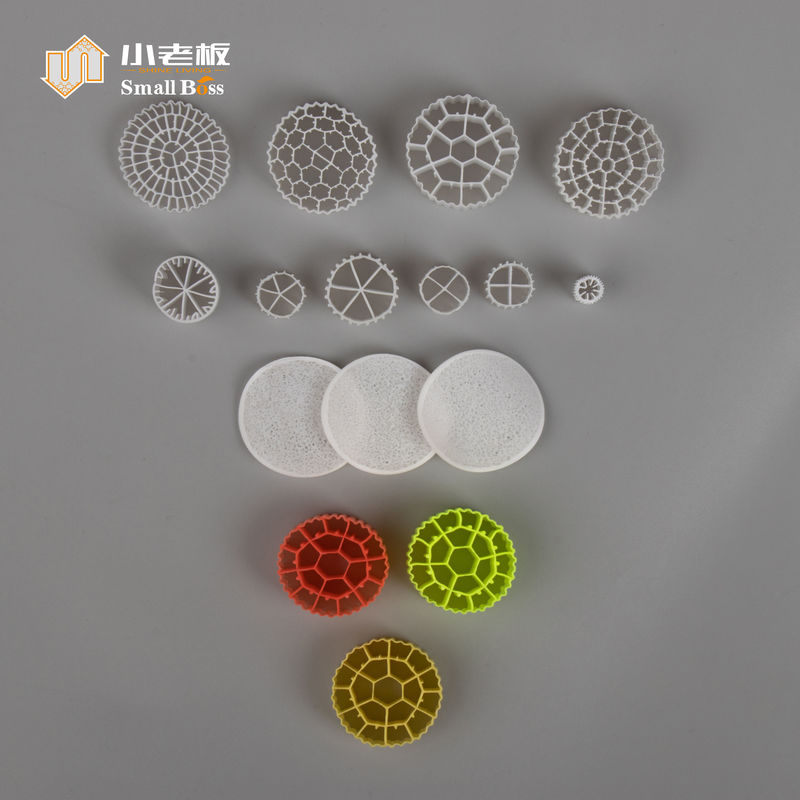 PE38 PE Plastic Material FDA Audit 800m2/m3 Mbbr Biofilter Carrier