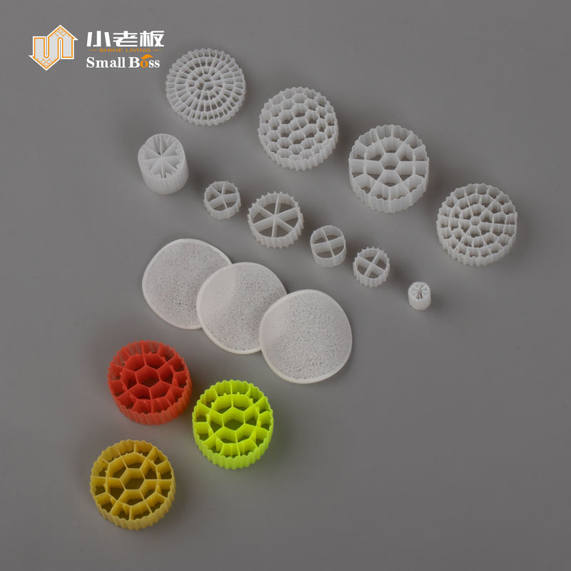 PE38 PE Plastic Material FDA Audit 800m2/m3 Mbbr Biofilter Carrier