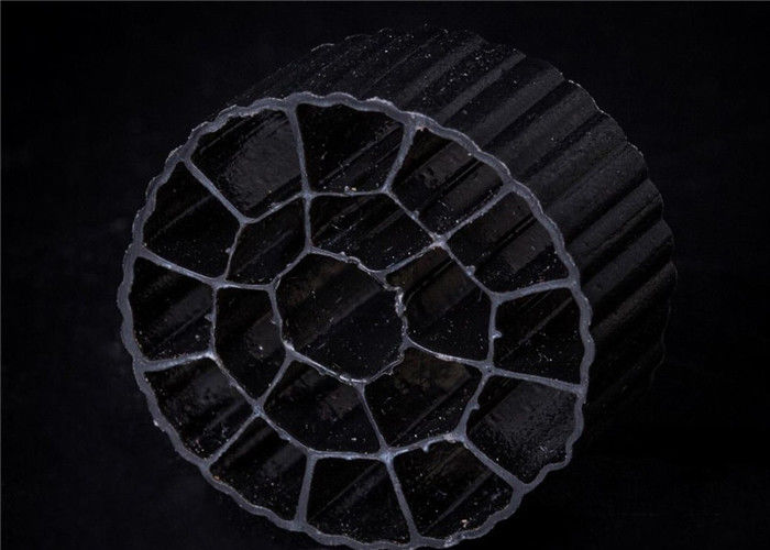 Plastic black color  Koi  Kaldnes Filter Media with Good Impact Resistance for aquaculture