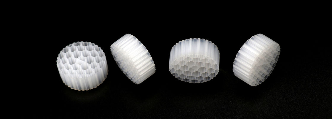 FDA Safty Material MBBR Filter Media For Municipal Industrial Wastewater Treatment White Color