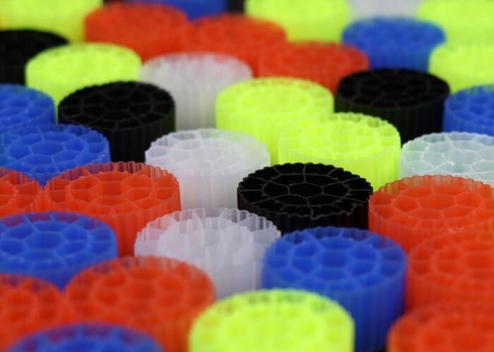 K3 White Color HDPE Material MBBR Filter Media Water Treatment  Bio Cel For Pond