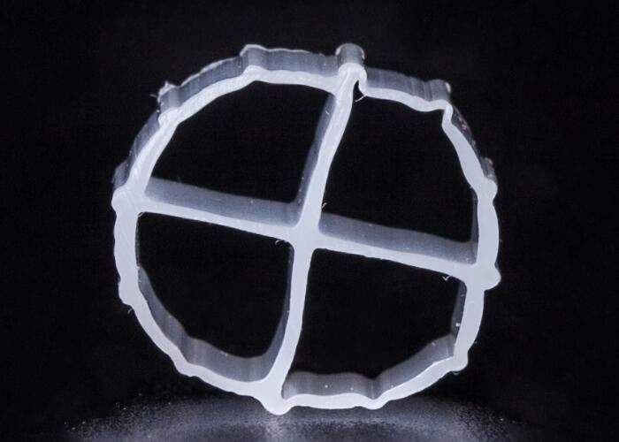 12*9mm MBBR Bio Filter Media With White Color And Virgin HDPE Material biopipe bioballs