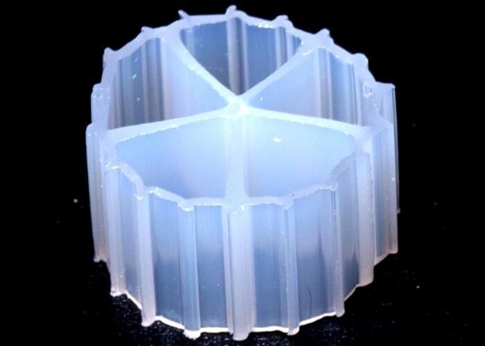 White Color Fish Pond Virgin HDPE Biocell Bio Filter Media Good Surface Area