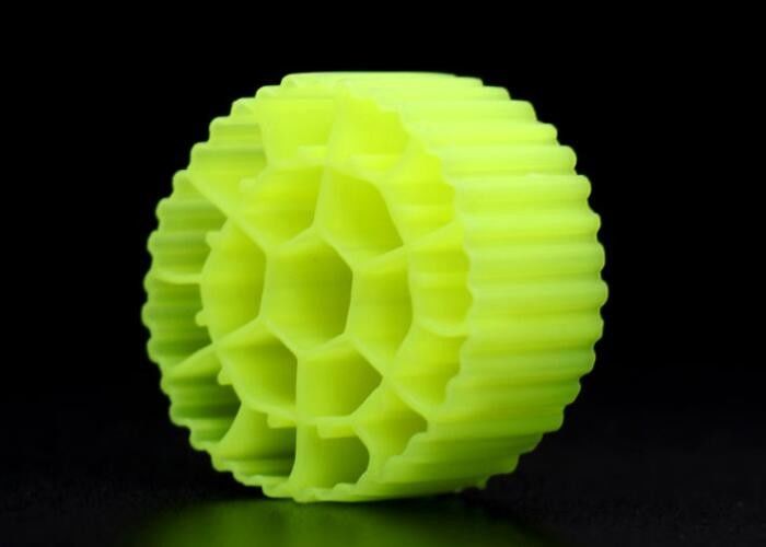 Yellow Mbbr Plastic Bio Balls Filter Media For Aquarium 25mm X 12mm Hot Mould