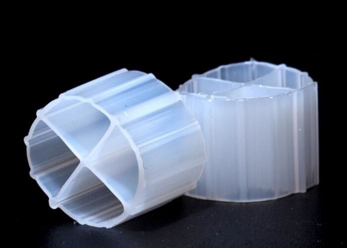 Fish Pond Water Treatment MBBR Carrier Bio Filter Media In White Color
