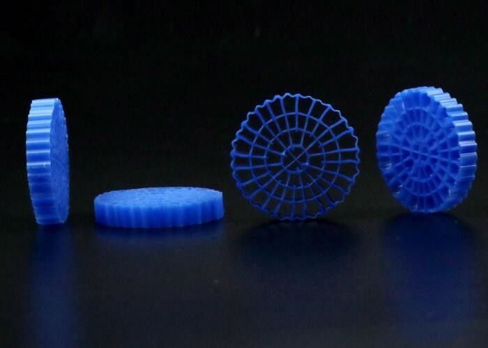 Virgin HDPE Material MBBR Bio Media K5 White Color With 25*4mm Size For IFAS Equipment