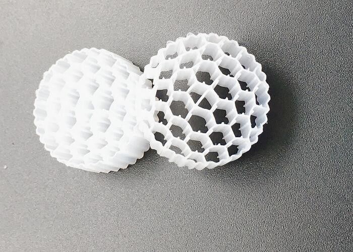Trickling Bio filter white color MBBR BIO MEDIA FAB CARRIER 25*10MM 38 ROOMS sewage treatment