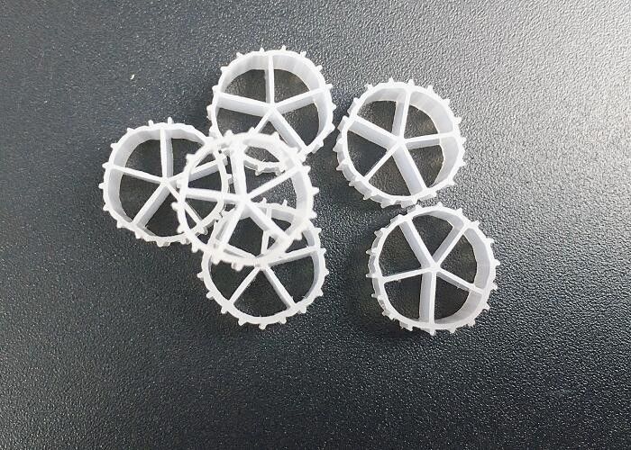 Natural Color MBBR Filter Media  And Virgin HDPE Material MBBR Bio Media For RAS 10*7mm