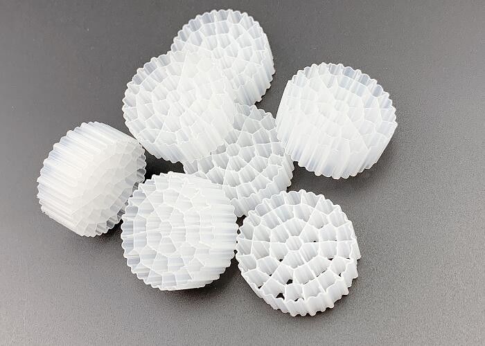 White Color HDPE K1 Filter Media PE37 For Water Quality Improving