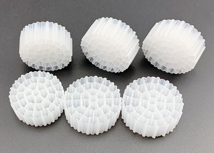 White Color HDPE K1 Filter Media PE37 For Water Quality Improving