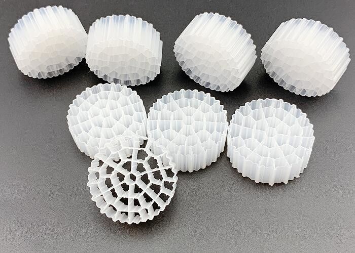 White Color HDPE K1 Filter Media PE37 For Water Quality Improving