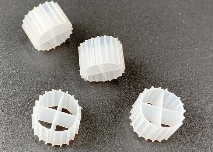 11*7mm MBBR Bio Filter Media K1 With White Color And Virgin HDPE Material
