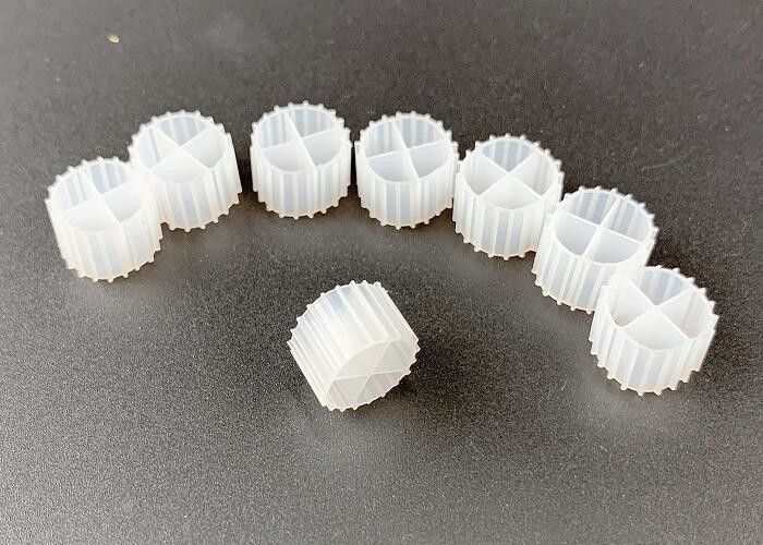 Virgin HDPE White 11MM Bio Filter Media For Denitrification
