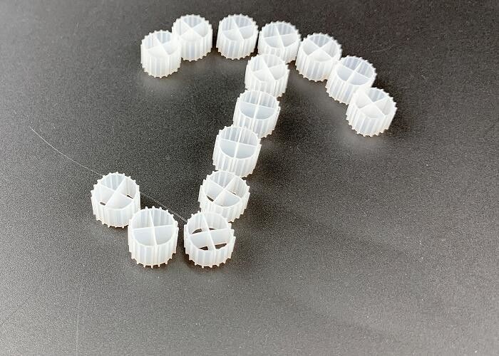 Virgin HDPE White 11MM Bio Filter Media For Denitrification
