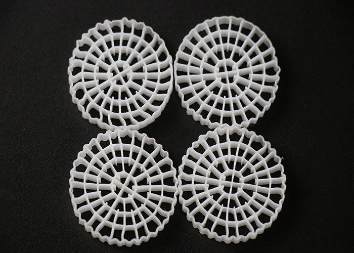 25*4mm PE64 K5 MBBR Bio Media K5 White Color And Virgin HDPE Material For RAS System