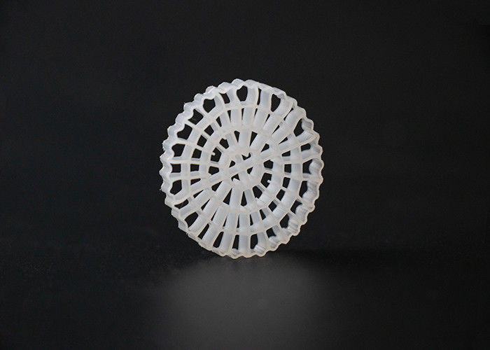 White Hdpe RAS Fda Kaldnes Filter Media 0.97g/Cm3 Density