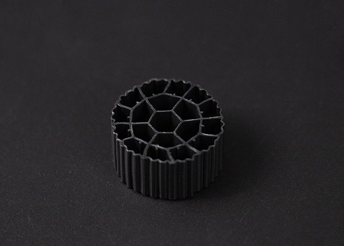 Virgin HDPE Material MBBR Filter Media Biofilter 25mm X12mm Size 600 m2/m3 Surface Area