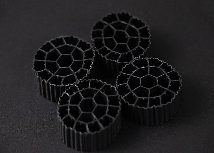 25mm X 10mm  Size Plastic Filter Media Virgin HDPE Material MBBR Bio Balls