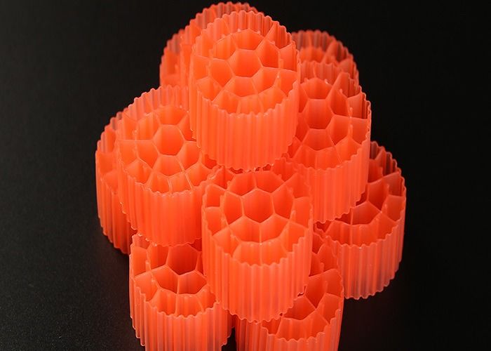 Virgin HDPE Material Plastic Filter Media With 19 Holes And White Color For RAS