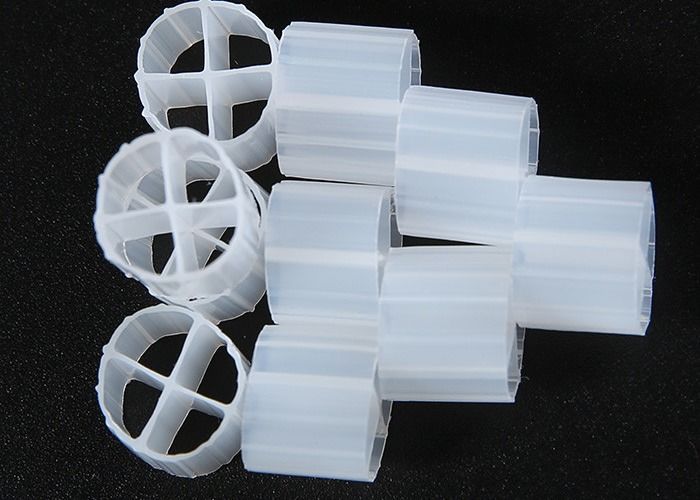 White Color MBBR Bio Carrier Media For Anaerobic Tank With Virgin HDPE Material And 12*9mm Size