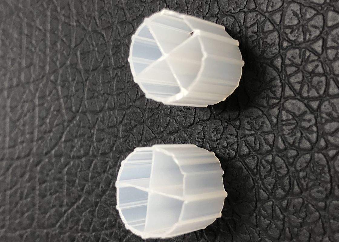White Color MBBR Bio Carrier Media For Anaerobic Tank With Virgin HDPE Material And 12*9mm Size