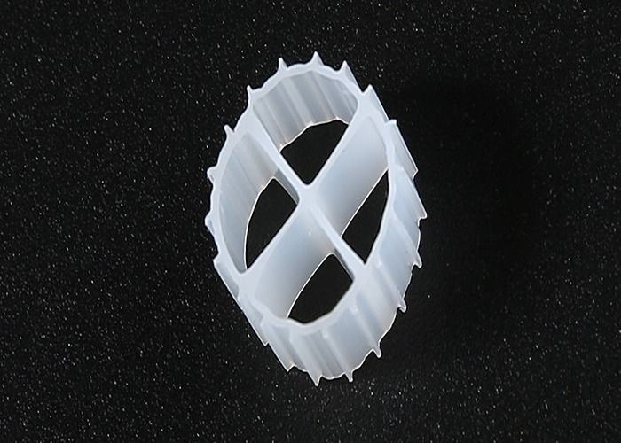Sewage Treatment Moving Bed Filter Media biopipe Lower Energy Consumption fab media k1 11*7mm white color