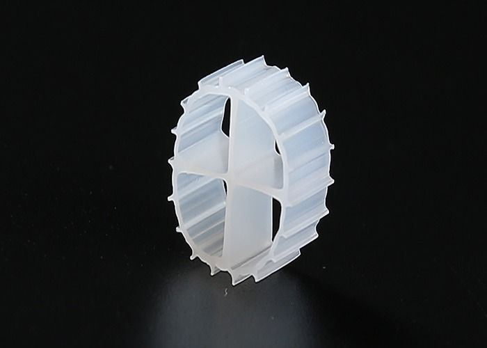 Sewage Treatment Moving Bed Filter Media biopipe Lower Energy Consumption fab media k1 11*7mm white color