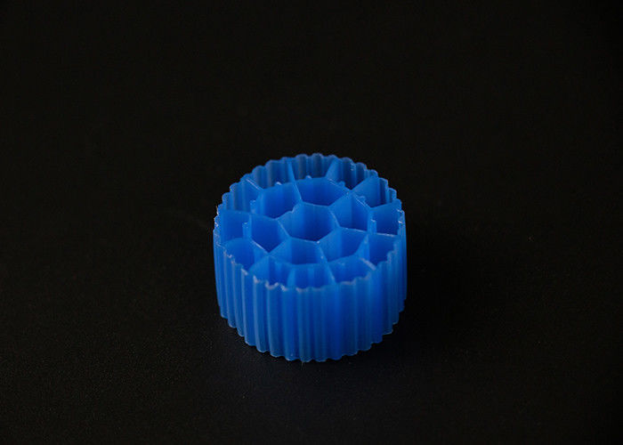 19 Rooms PE05 HDPE Material MBBR Filter Media Blue Color