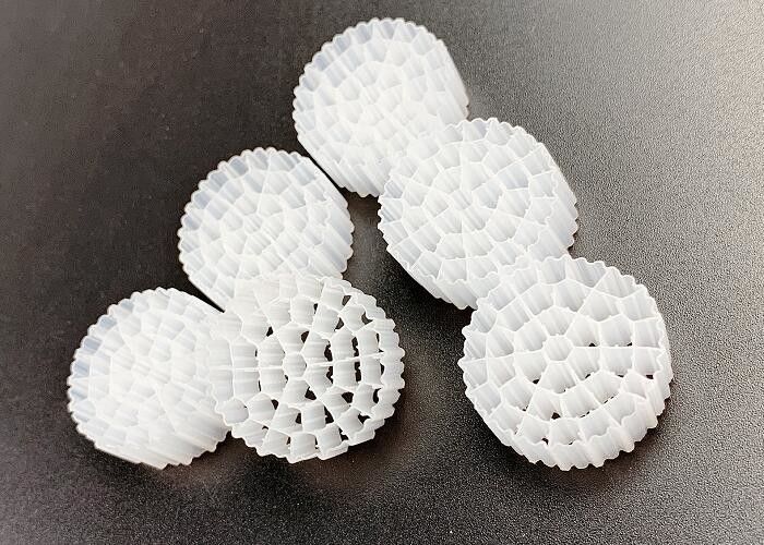 Plastic Bio Media Aeration Equipment IFAS MBBR K1 Filter Media White Color