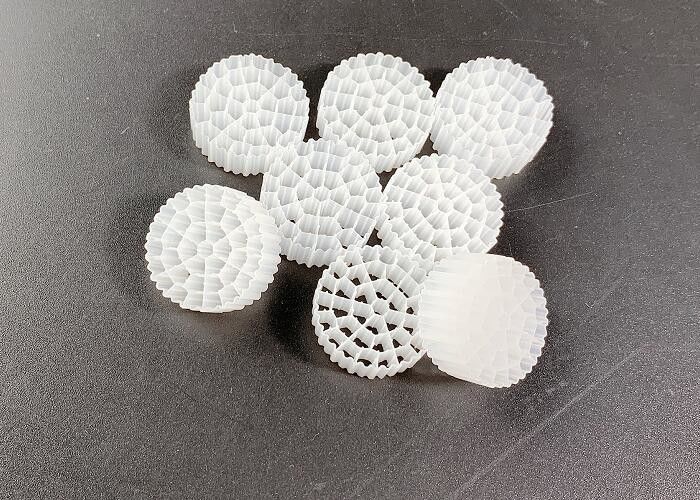 White Color SBR Process Water Treatment MBBR Filter Media ROHS REACH